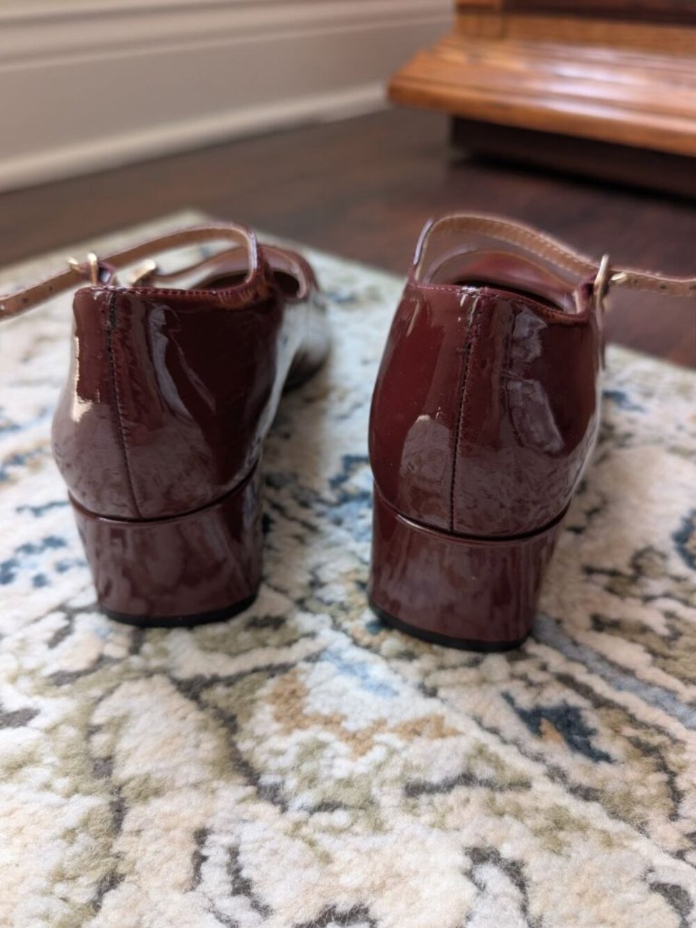 Madewell Nettie Heeled Mary Jane Size 7,5 Burgundy - Picture 12 of 12